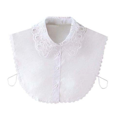 False Collar, Fake Collar, Half Shirts, Performance Dresses, Embroidery Top, Tie Blouse, Lace Embroidery, Crystal Pearls, Women Lace