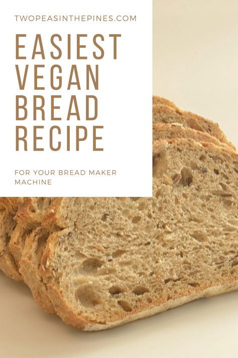 Vegan Bread Machine Recipes Easy, Vegan Bread Maker Recipes, Vegan Bread Machine Recipes, Easy Vegan Bread Recipe, Brioche Bread Machine, Bread Recipe For Bread Machine, Recipe For Bread Machine, Bread Machine Banana Bread, Egg And Bread Recipes