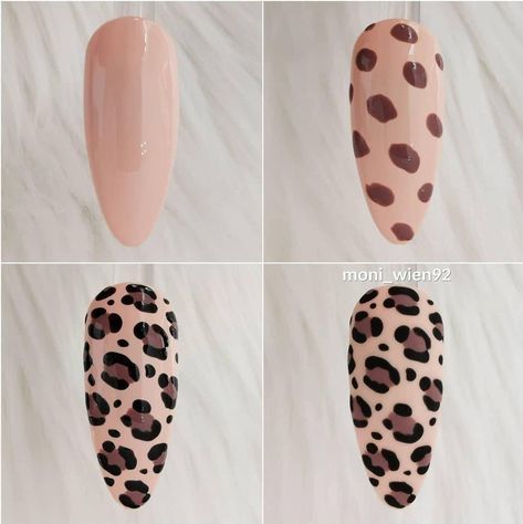 Leopard Print Nail Art, Beginner Nail Designs, Leopard Print Nail, Leopard Nail Designs, Leopard Nail Art, Print Nail Art, Cheetah Nail Designs, Quick Nail Art, Animal Print Nails Art