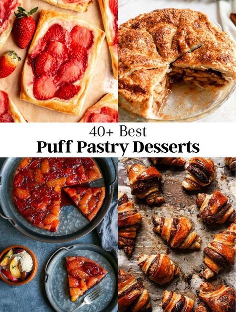 These puff pastry desserts are a delicious and versatile treat that can be enjoyed in various forms from pies to tarts to danishes. Puff Pastry Dessert Recipes, Pastry Dessert Recipes, Recipes Using Puff Pastry, Baking Pastries, Puff Pastry Dessert, Make Puff Pastry, Laminated Dough, Puff Pastry Recipes Dessert, Cooking And Baking Recipes