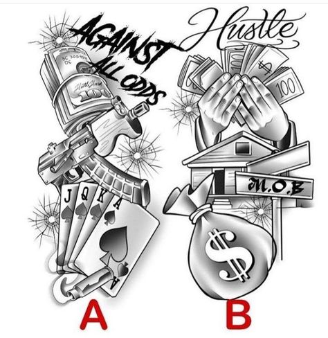 Dollar money | Half sleeve tattoos designs, Half sleeve tattoo stencils, Tattoo sleeve designs Dollar Tattoo, Half Sleeve Tattoo Stencils, Hard Tattoos, Half Sleeve Tattoos Forearm, Badass Drawings, Catrina Tattoo, Half Sleeve Tattoos Drawings, Card Tattoo Designs, Gangsta Tattoos