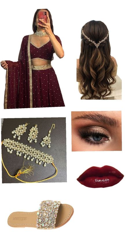 #festive #indianoutfits #maroon #lehenga  inspirations Lehenga Styling Ideas, Lehenga Styling, Maroon Lehenga, Fashion Top Outfits, Styling Ideas, Indian Outfits, Lehenga, Top Styles, Top Outfits