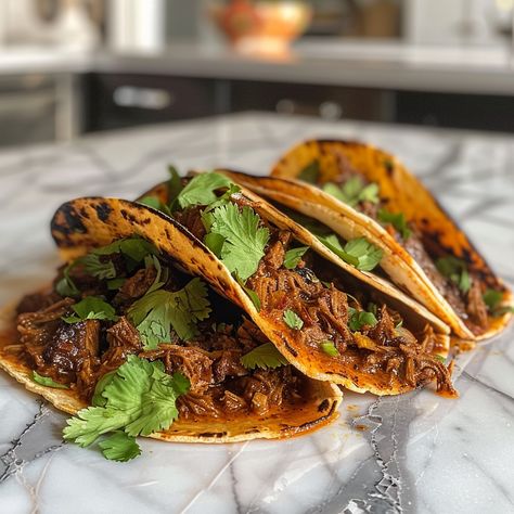 Birria Tacos Recipe Birria Taco Recipe, Birria Tacos Recipe, Traditional Mexican Dishes, Birria Tacos, Mexican Street Food, Taco Recipe, Shredded Beef, Comfort Dishes, Tender Beef