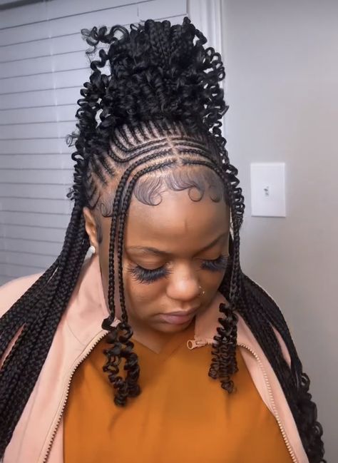 Sweet And Sour Hairstyle Braids, Sweet And Sour Hairstyle, Conrows Hairstyles, Goddess Curls, Braids 2024, Small Box Braids Hairstyles, Cutest Hairstyles, Black Kids Braids Hairstyles, Hairstyle Braids