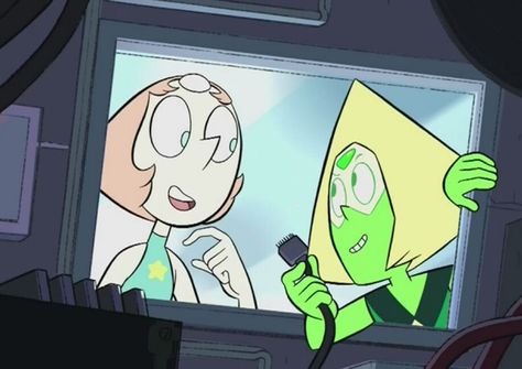 Pearl and Peridot in the episode It couldve been great Pearl And Peridot, Peridot Steven Universe, Cartoon Network, Steven Universe, Universe, Fictional Characters, Quick Saves, Art