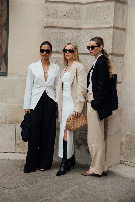 Friends dressed in the COS ATELIER collection, Paris.​ ​@emitaz​, @lisa.olssons​, @anoukyve Photography @moeez​ Cos Fashion, Modern Wardrobe, Cute Simple Outfits, High Fashion Street Style, Business Casual Outfits, Looks Style, Who What Wear, Daily Outfits, Street Fashion