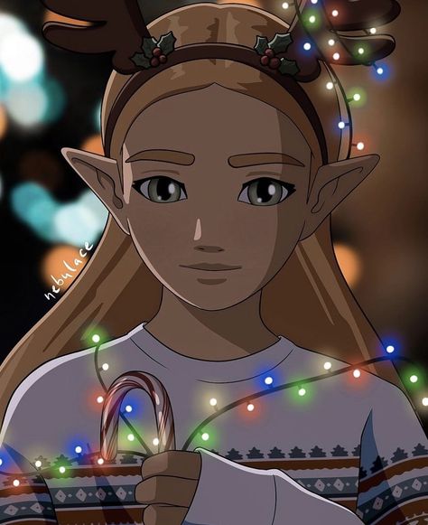 Christmas Zelda Wallpaper, Legend Of Zelda Christmas Wallpaper, Zelink Art, Legend Of Zelda Christmas, Xmas Widgets, Zelda Christmas, Princess Zelda Art, Zelda Poster, Zelda Wallpaper