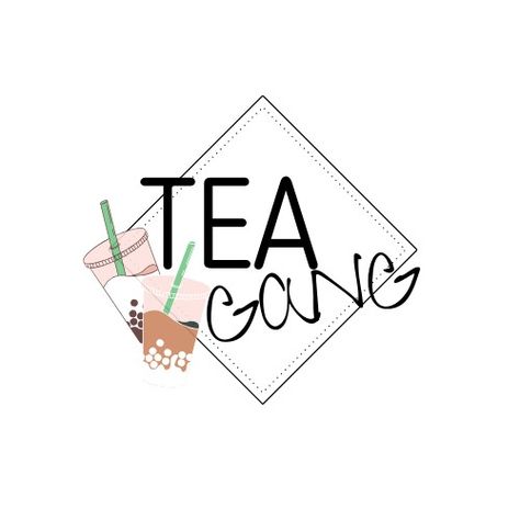 Logo created for a milktea shop Milktea Logo Ideas, Milktea Logo, Milk Tea Logo, Milktea Shop, Teh Poci, Logo Design Shop, Industrial Coffee Shop, Tea Wallpaper, Tea Logo