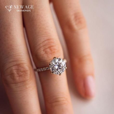 Ethical elegance. Presenting the 2 CT Solitaire Lab Grown Diamond Engagement Ring. 💎✨ #LabGrownDiamond #EthicalElegance #EngagementRing #labgrown #labgrowndiamonds #diamonds #jewelry #diamond #engagementring #diamondring #jewellery #labgrowndiamond #jewelrymaking #finejewelry #shesaidyes #jewelrydesign #labgrowndiamondjewelry #proposal #love #emerald #jewelrydesigner #cvddiamonds #solitaire #jewellerydesign Yellow Gold Anniversary Rings, Lab Created Diamond Rings, Unique Promise Rings, Anniversary Rings For Her, Lab Grown Diamond Engagement Ring, Cvd Diamond, Pave Engagement Ring, Gold Anniversary, White Gold Wedding Rings