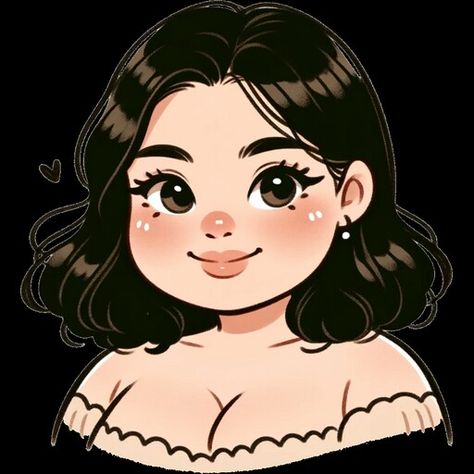 Chubby Anime Girlies Pfp, Chubby Girl Pfp, Chubby Pfp, Chubby Girl Drawing, Chubby Girl Art, Gorditas Aesthetic, Jerry Images, African Drawings, Fashion Poster Design