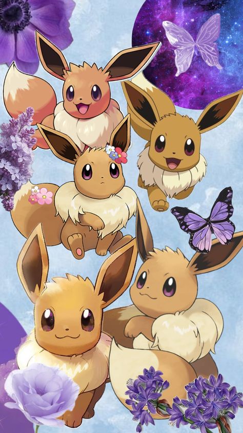 eevee wallpaper #eevee #pokemon #eeveepokemon #pokemoneevee #cute #wallpaper Yveltal Wallpaper, Eevee Wallpaper Iphone, Pokemon Eevee Wallpaper, Pokemon Autumn, Pokémon Wallpapers, Eevee Wallpaper, Pokemon Eevee Evolutions, Pokemon Fusion Art, Fusion Art