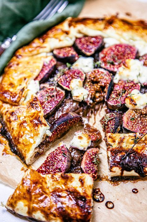 Sweet Galette Recipes, Fig Gallete Recipe, Fig Galette Recipe, Gabbriette Recipes, Savory Galette Recipe, Fall Galette Recipe, Fig Recipes Dinner, Fig Recipes Appetizers, Gallete Recipe