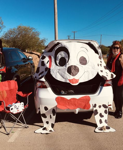 Pin by Edith Flores on Trunk or treat times in 2022 | Trunk or treat, Art, Skull Treat Art, Trunk Or Treat Ideas, School Board Decoration, 101 Dalmations, Treat Ideas, Trunk Or Treat, Halloween 2020, Dog Sledding, Beautiful Picture