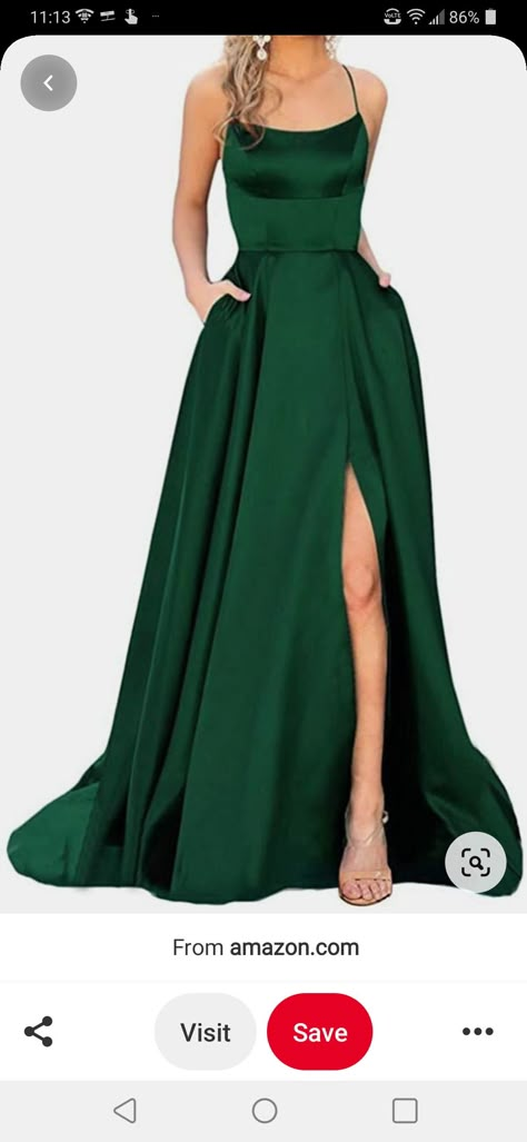 Dark Blue Green Prom Dress, Emerald Green Aline Dress, Green Pron Dresses, Dreses2021 Prom, Dark Green Dance Dresses, Grad Dresses Emerald Green, Emerald Green Dress Prom Long, Dark Green Satin Prom Dress, Dark Green Graduation Dress