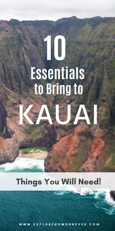 Things To Pack For Hawaii, Packing List Hawaii, Pack For Hawaii, Hawaii Trip Planning, Hawaii Packing List, Travel Tips Packing, Hawaii Packing, Kauai Travel, Things To Pack