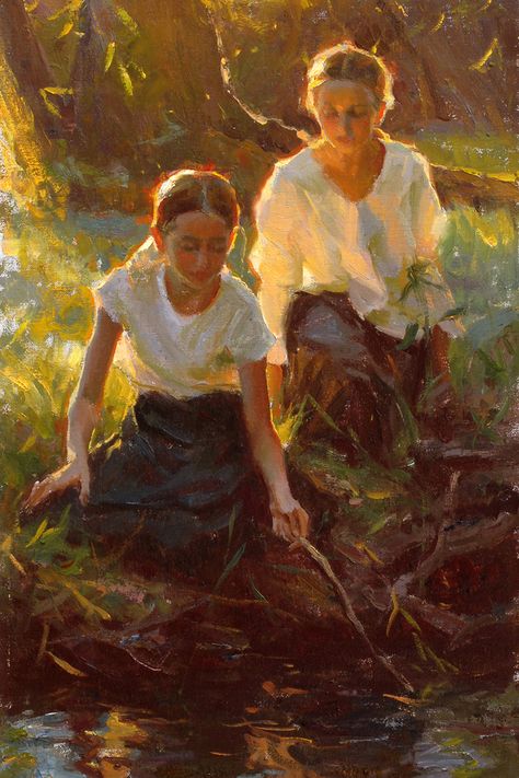 Michael Malm, Oil Painting Inspiration, Summer Play, Old Paintings, Salt Lake City, Figure Painting, Figurative Art, 그림 그리기, Portrait Art