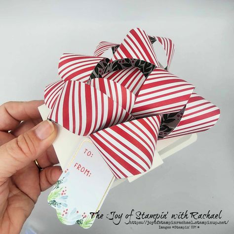 Visit my blog to see how to make a paper Bow with Stampin' UP!'s Take A Bow Bundle! Stampin Up Take A Bow, Take A Bow Stampin Up Cards, Gift Making, Paper Bow, School Craft, Craft Fair, School Crafts, Stampin Up Cards, Craft Fairs