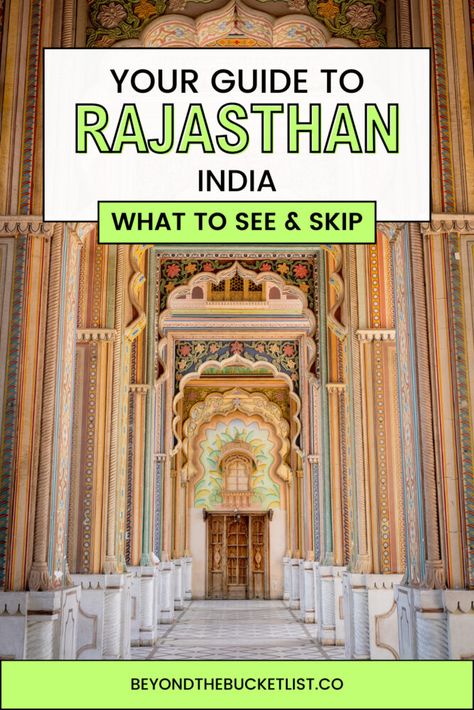 Rajasthan is the most popular state for first time visitors to India. It's got all the ancient cities, great food, and lots of interesting and impressive sights. But here's the lowdown on what is actually worth visiting in Rajasthan. | Rajasthan Travel Guide | Rajasthan itinerary | Things to do in India | Where to go in India | What to see in India | India Itinerary | Rajasthan Itinerary, India Itinerary, Rajasthan Travel, Rajasthan Tourism, Road Trip Map, Jain Temple, Wilderness Camping, India India, Jaisalmer