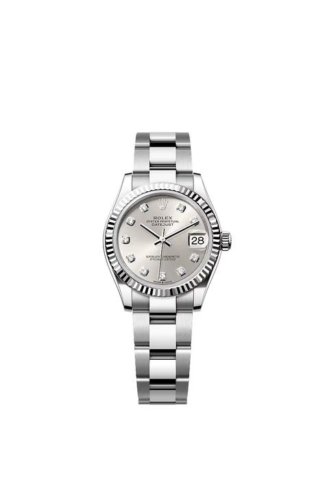 Discover the Datejust 31 watch in Oystersteel and white gold on the Official Rolex Website. Model:m278274-0029 Rolex Bracelet, Oyster Perpetual Datejust, Rolex Models, Oyster Perpetual, Classic Watches, Rolex Datejust, Metal Bracelets, Silver Diamonds, Michael Kors Watch