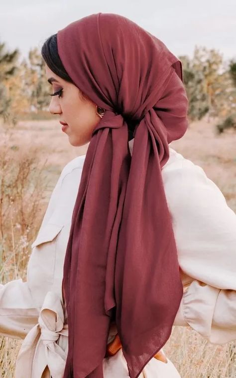 15 Ways Gorgeous Ways to Wear the Head Scarf – MODESTFASHIONDESIGNERS.COM Hijab Turban Style, Estilo Hijab, Turban Hijab, Stile Hijab, Head Wrap Styles, Hijab Style Tutorial, Hair Wrap Scarf, Tutorial Hijab, Mode Turban