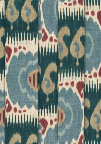 Fabrics | Lewis & Wood Lewis And Wood, Designer Upholstery Fabric, Ikat Print, Kimono Fabric, Ikat Pattern, Ikat Fabric, Made To Measure Curtains, Printed Linen, Upholstered Furniture