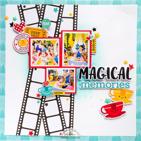 Disneyland Scrapbook, Disney Ride, Disneyland Holidays, Disney Project Life, Disney Layouts, Disney Scrapbooking Layouts, Vacation Scrapbook, Disney Scrapbook Pages, Disney Rides