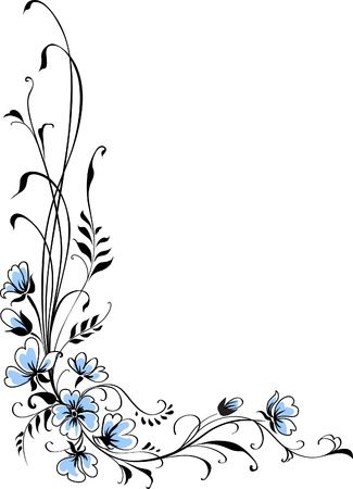 Flower Border Clipart, Pencil Drawings Of Flowers, Colorful Borders Design, Paper Art Design, Front Page Design, Colorful Borders, Page Borders Design, Frame Border Design, Flower Drawing Design