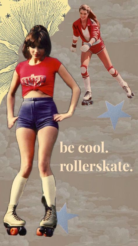 be cool. roller skate. #rollerskating #clouds #vintage #aesthetic #80s #rollerskate #rollerderby Quad Skates Aesthetic, 80s Rollerskate, Vintage Aesthetic 80s, French Editorial, Skates Aesthetic, Roller Skating Rink, Aesthetic 80s, Skate Aesthetic, Quad Skates