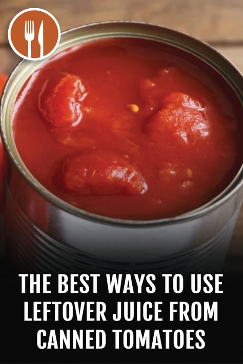 If you're a tomato fan, then you know how versatile this juicy fruit really is. And if you're a bonafide tomato lover, then any time you try a recipe that directs you to drain a can of tomatoes, you always save the tasty juices left behind instead of pouring them out. Uses For Tomato Juice, What To Do With Tomato Juice, Recipes That Use Tomato Juice, Tomato Juice Recipes Dinner, Recipes With Tomato Juice, Recipes Using Tomato Juice, Recipe Using Tomatoes, Tomato Juice Recipes, Canned Tomato Juice