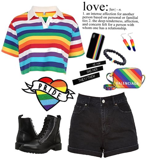 Outfit Ideas For Pride, Mode Queer, Queer Outfits, Lgbtq Outfit, Pride Parade Outfit, Lgbtq Fashion, Lesbian Outfits, Lgbtq Clothing, Gay Outfit