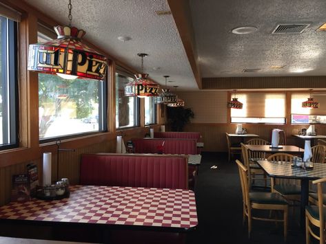 Pizza Hut interior | Pizza Hut #4550 (2,963 square feet) 500… | Flickr Hut Interior, Retro Pizza, Newport News, Pizza Hut, Taco Bell, The Plaza, Newport, Pizza, Cottage