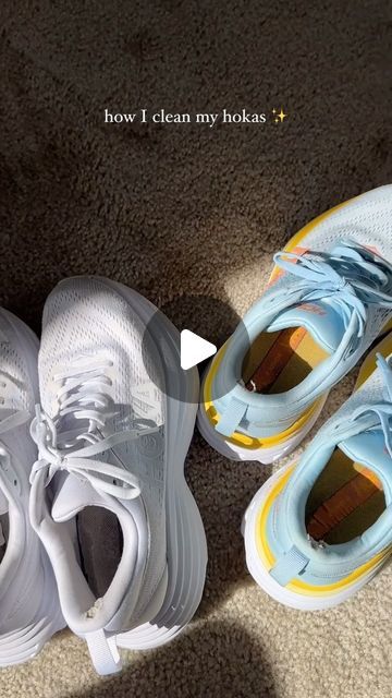 ALYSSA JOBES on Instagram: "this works for most sneakers too 👟🧼 #hokas #shoecleaning #nurse #healthcare" Wash Tennis Shoes, How To Wash Tennis Shoes, Shoe Cleaning, How To Clean Hoka Shoes, Cleaning Tennis Shoes, Washing Tennis Shoes In Washer, Cleaning New Balance Tennis Shoes, Laundry Hacks, Clean Shoes