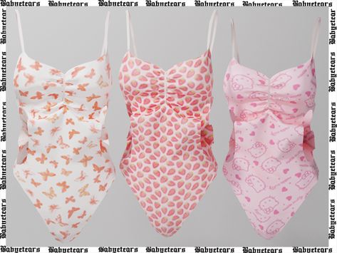 Sims 4 Strawberry Dress, The Sims4 Cc Swimsuit, Sims 4 Cc Strawberry Clothes, Sims 4 Mods Swimsuit, Sims Swimsuit Cc, Sims4 Cc Clothing Female Jeans, Sims 4 Swimsuits Cc, Sims4 Swimsuit Cc, Sims 4 Cc Strawberry