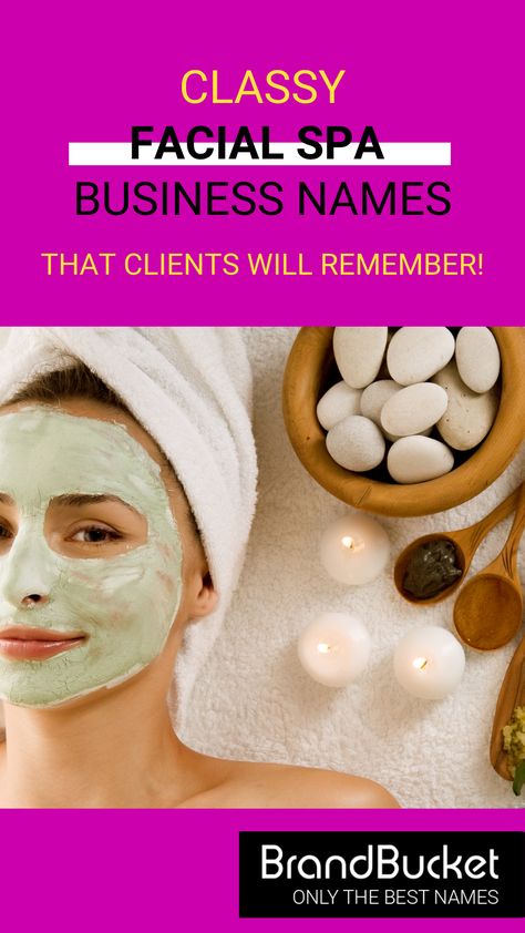 There's nothing like a facial to make you feel refreshed and radiant. If you're starting a facial spa, check out some of these names. Facial spa names ideas, facial spa names, natural facial spa, nail and facial spa, spa business names, spa business names ideas, spa names ideas business skin care, names for spa business, health business name ideas Spa Names Ideas Business, Facial Names Ideas, Spa Names Ideas, Spa Names, Nail Salon Names, Unique Hair Salon, Salon Names Ideas, Hair Salon Names, Beauty Salon Names