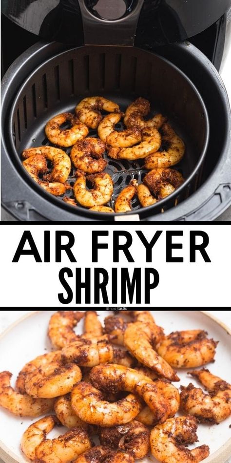 Healthy Air Fryer Dinner, Easy Air Fryer Shrimp, Dinner Recipes Air Fryer, Air Fried Shrimp, Low Carb Clean Eating, Air Fryer Recipes Healthy Low Carb, Frozen Cooked Shrimp, Air Fryer Shrimp, Fresh Shrimp