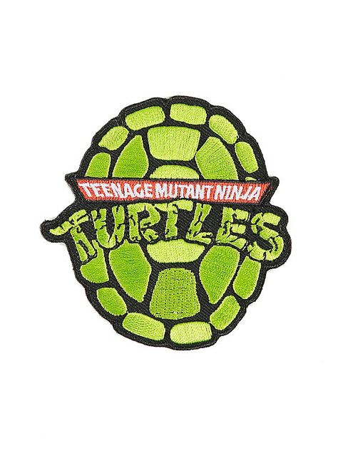 Shell Logo Design, Ninja Turtle Shells, Shell Logo, Backpack Ideas, Tmnt Art, 80s Cartoon, Cool Buttons, Turtle Shell, Embroidery Ideas