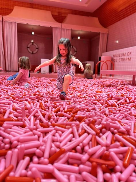 Sprinkle pool at Museum of Ice Cream Museum Of Ice Cream Nyc, Fun Museum, Austin With Kids, Play Area For Kids, Museum Of Ice Cream, Play Area, Austin Texas, Sprinkles, Austin