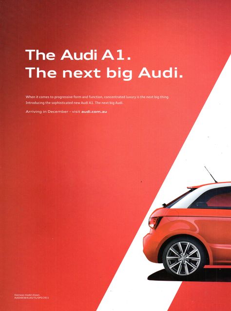 Swiss Design, The Next Big Thing, Audi Cars, Car Advertising, Audi, Things To Come, The Originals