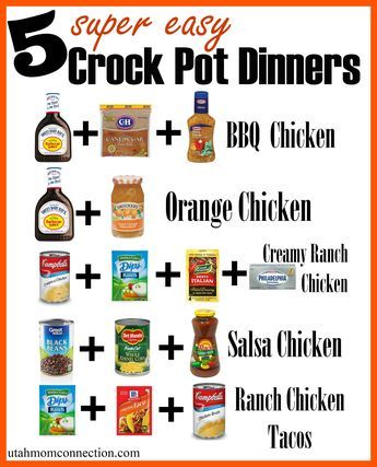 3 Or 4 Ingredient Crockpot Recipes, Unhealthy Dinner Recipes, Cockpit Chicken Recipes, Crop Pot Meals, Crock Pot Food, Crock Pot Dinners, Easy Crockpot Dinners, Crockpot Ideas, Crockpot Dinners