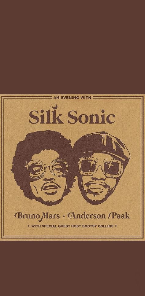 An Evening With Silk Sonic Album Cover, Silk Sonic Album Cover, Sonic Album Cover, An Evening With Silk Sonic, Album Prints, Silk Sonic, Bootsy Collins, Anderson Paak, Cover Wallpaper