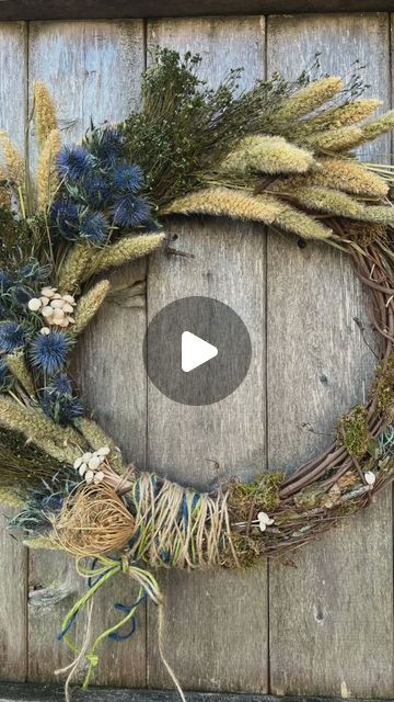 Susan Nock on Instagram: "Taking a break from drafting garden plans to make a woodland spring wreath with a grapevine wreath as the base and lots of dried flowers and plants as the decoration. Come watch! 
.
.
.
#springwreath #handmadewreath #customwreath #springdecor #thistlecontainers #botanicaldesign" Garden Plans, Taking A Break, Handmade Wreaths, Take A Break, Garden Planning, Spring Wreath, Grapevine Wreath, Spring Decor, Grape Vines