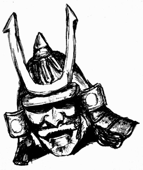 Samurai Mask Rough Sketch Samurai Armor Drawing, Samurai Helmet Drawing, Samurai Mask Drawing, Samurai Sketch, Mask Draw, Helmet Drawing, Samurai Mask, Samurai Helmet, Mask Drawing