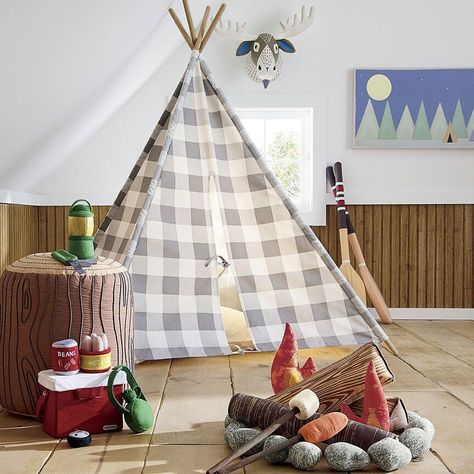 Summer fun, all year long! Bring the adventures indoors with our teepees, playhouses and toys. 🏕️ Tap the link in our bio for tips on creating your own camping themed playroom. Camping Theme Bedroom, Camping Wall Art, Kids Play Set, Camping Set, Lamb Decorations, Teepee Tent, Camping Theme, Big Boy Room, Easter Crafts For Kids