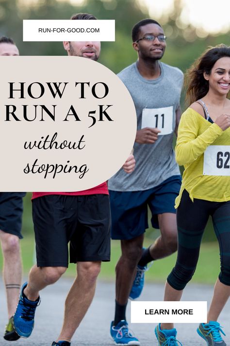 If you’re trying to run a 5K (3.1 miles) without stopping or taking a walking break, here are some expert tips to help you reach your goal. #5ktraining #runfaster Getting Ready For A 5k Run, 5k Training Schedule, Playing Mind Games, Running Hills, Proper Running Form, Belly Breathing, 5k Race, Interval Running, Hard Breathing