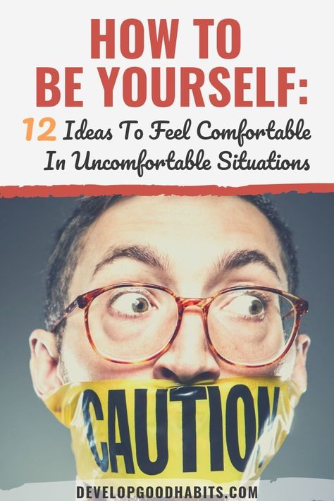 How To Be Yourself: 12 Ideas To Feel Comfortable In Uncomfortable Situations |     how to be more confident in any situation | how being yourself can make you feel happiness | self improvement through confidence    #beyourself #confidence #confident #selfassurance #life #lifehacks #happiness #selfimprovement Manage Emotions, Be More Confident, Success Principles, Positive Energy Quotes, Meant To Be Yours, Tough Mudder, Being Yourself, Success Habits, Daily Positive Affirmations