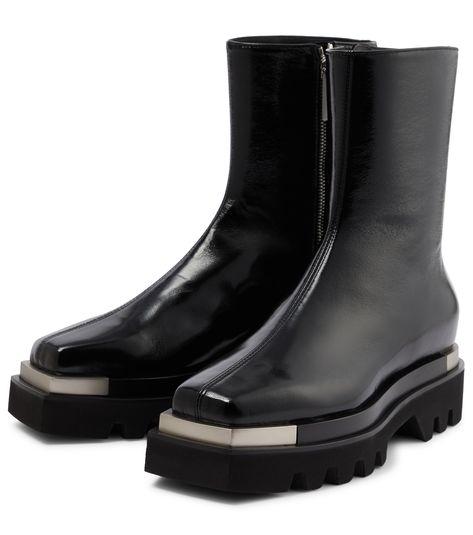 Peter Do Boots, Peter Do, Designer Pieces, Metal Trim, Together We Can, Black Ankle Boots, Leather Ankle Boots, My Favourite, Rubber Rain Boots