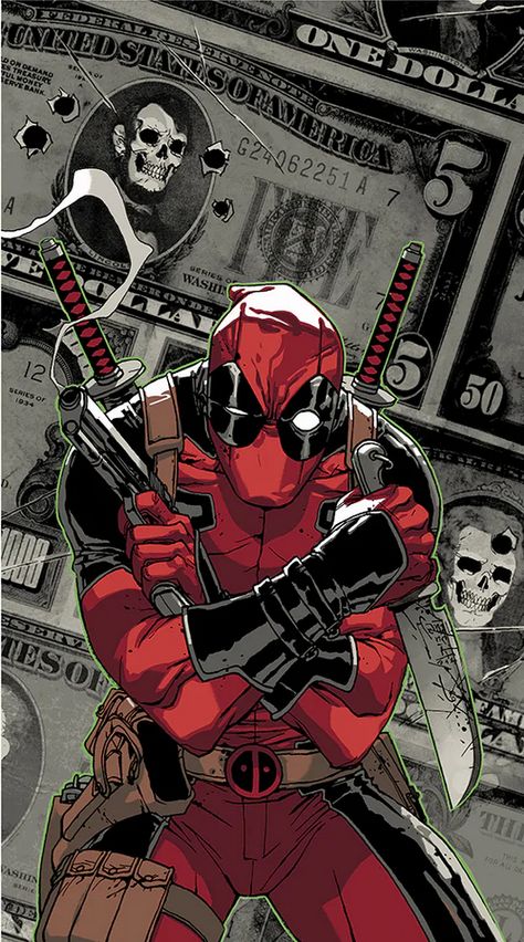 Deadpool Comic Art, Deadpool Pfp, Deadpool Wallpaper Iphone, Comic Deadpool, Deadpool Artwork, Hello Kitty Wallpaper Hd, Deadpool Art, Miles Spiderman, Spaider Man