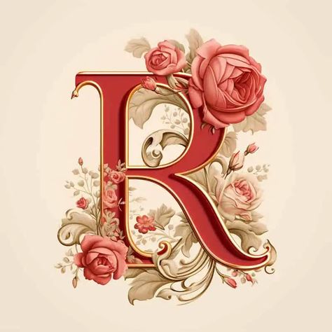 R Word Letter Design, Letter R Design, H Letter Images, R Love, R Letter, R Design, Letter Art Design, R Words, Birthday Wishes For Friend