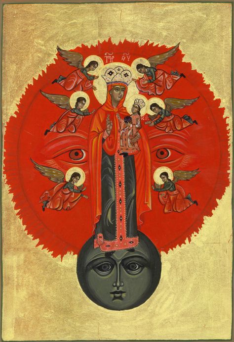 Medieval Artwork, Esoteric Art, Ange Demon, Byzantine Art, The Virgin Mary, Byzantine Icons, Biblical Art, Mystical Art, Catholic Art