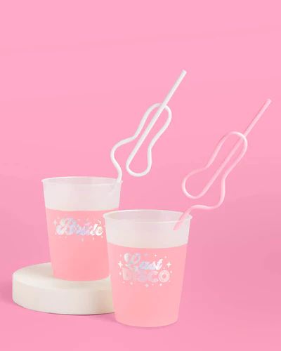 Bachelorette Party Decorations | Bachelorette Party Supplies | xo, Fetti Bride Straw, Rainbow Pinata, Bachelorette Party Supplies, Bride To Be Sash, Bride Headband, Pink Cups, Pink Bride, White Bride, Classic Brides